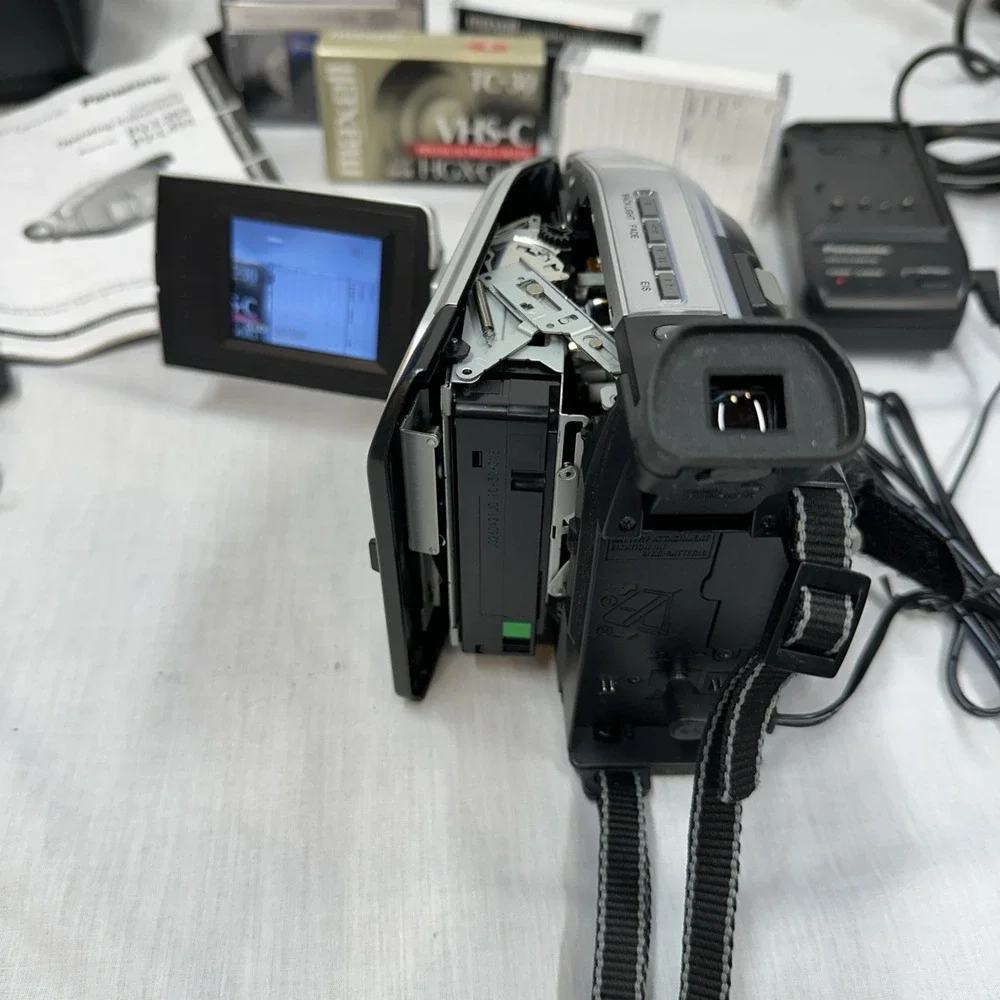 Panasonic PV-L354D VHS-C Camcorder silver EXCELLENT condition (tested) Needs Bat